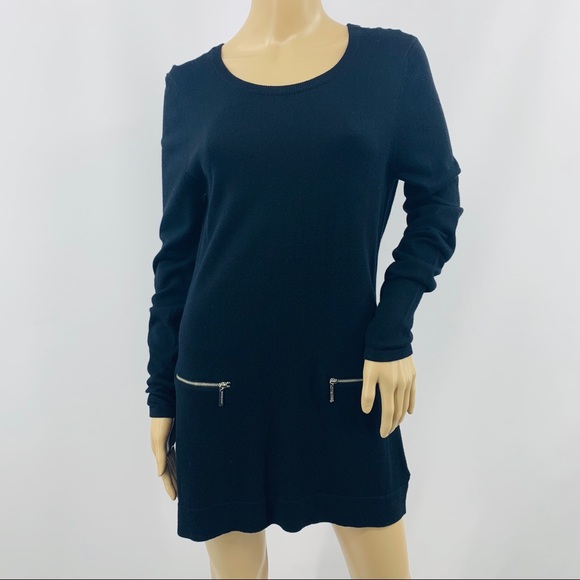 silver sweater dress